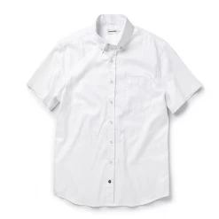 None The Short Sleeve Jack In Washed White Oxford