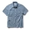 The Short Sleeve Popover In Blue Chambray -Fashion Clothes instock mens q220 ss popover blue chambray 001