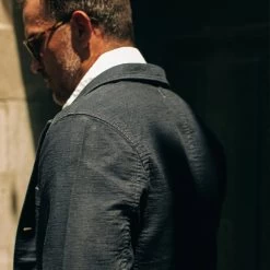 The Emerson Jacket In Navy Double Cloth -Fashion Clothes instock mens q221 emerson jacket navy 05