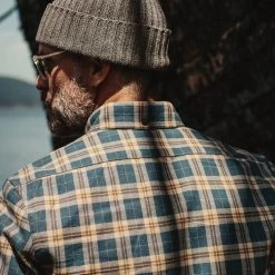 The Jack In Brushed Navy Plaid -Fashion Clothes instock mens q320 jack navy plaid 005