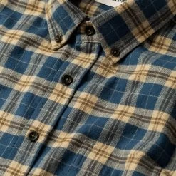 The Jack In Brushed Navy Plaid -Fashion Clothes instock mens q320 jack navy plaid 007