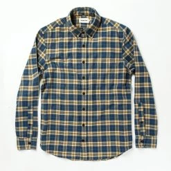 The Jack In Brushed Navy Plaid -Fashion Clothes instock mens q320 jack navy plaid 009