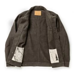 None The Long Haul Jacket In Moss Brushed Reverse Sateen -Fashion Clothes instock mens q320 long haul moss reverse 010