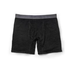The Merino Boxer In Heather Black