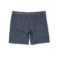 The Merino Boxer In Heather Navy