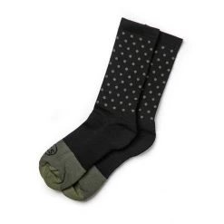 The Merino Sock In Black Dot