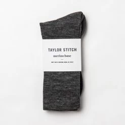 The Merino Sock In Charcoal -Fashion Clothes instock mens q320 merino sock charcoal 003
