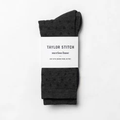 The Merino Sock In Charcoal Dot -Fashion Clothes instock mens q320 merino sock charcoal dot 003