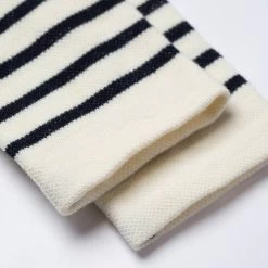 The Merino Sock In Natural Stripe -Fashion Clothes instock mens q320 merino sock natural stripe 005