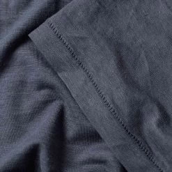 The Cotton Hemp Tee In Navy -Fashion Clothes instock mens q320 std iss tee navy 008