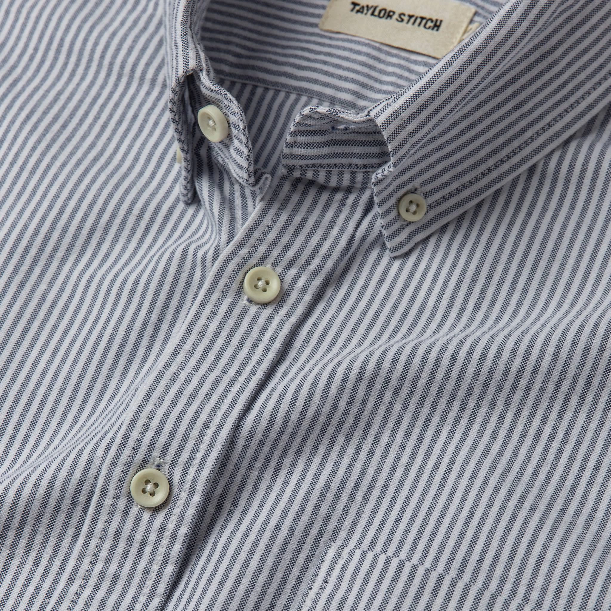 The Jack In Navy University Stripe Everyday Oxford 8 The Jack In Navy University Stripe Everyday Oxford - Image 6