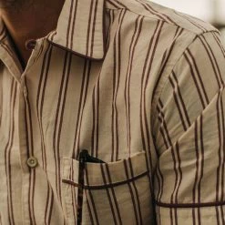 The Tulum In Cranberry Stripe -Fashion Clothes instock mens q321 tulum cranberry stripe 004