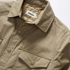The Lined Maritime Shirt Jacket In Olive -Fashion Clothes instock mens q323 lined maritime olive 006
