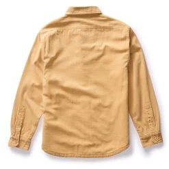 The Lined Utility Shirt In Wheat Denim -Fashion Clothes instock mens q323 lined utility wheat denim 005