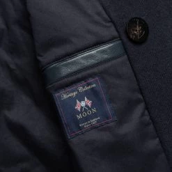 None The Mendocino Peacoat In Navy Wool -Fashion Clothes instock mens q420 010
