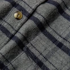 The Crater Shirt In Ash Plaid -Fashion Clothes instock mens q420 crater ash plaid 007