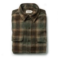 None The Explorer Shirt In Tan Plaid