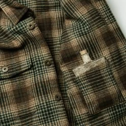 None The Explorer Shirt In Tan Plaid -Fashion Clothes instock mens q420 explorer tan plaid 009