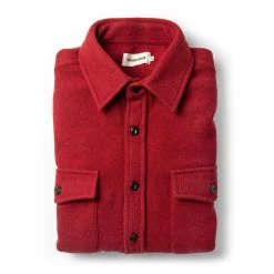 The Maritime Shirt Jacket In Clifford Red