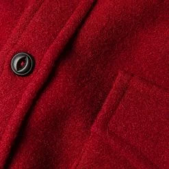 The Maritime Shirt Jacket In Clifford Red -Fashion Clothes instock mens q420 maritime clifford red 008