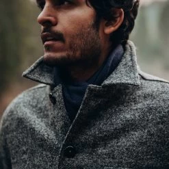 The Ojai Jacket In Charcoal Wool -Fashion Clothes instock mens q420 ojai charcoal wool 004
