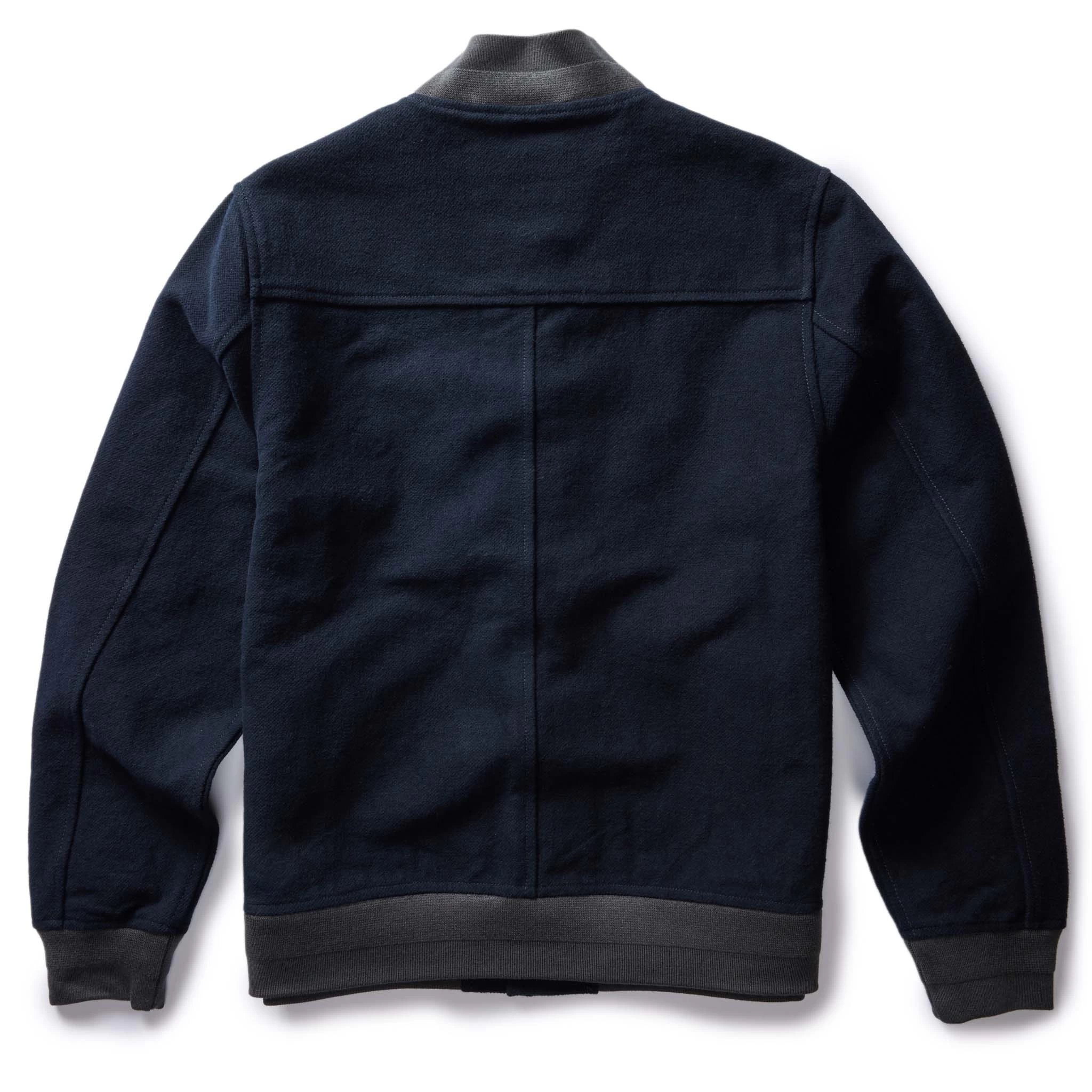The Bomber Jacket In Dark Navy Moleskin 8 The Bomber Jacket In Dark Navy Moleskin - Image 6