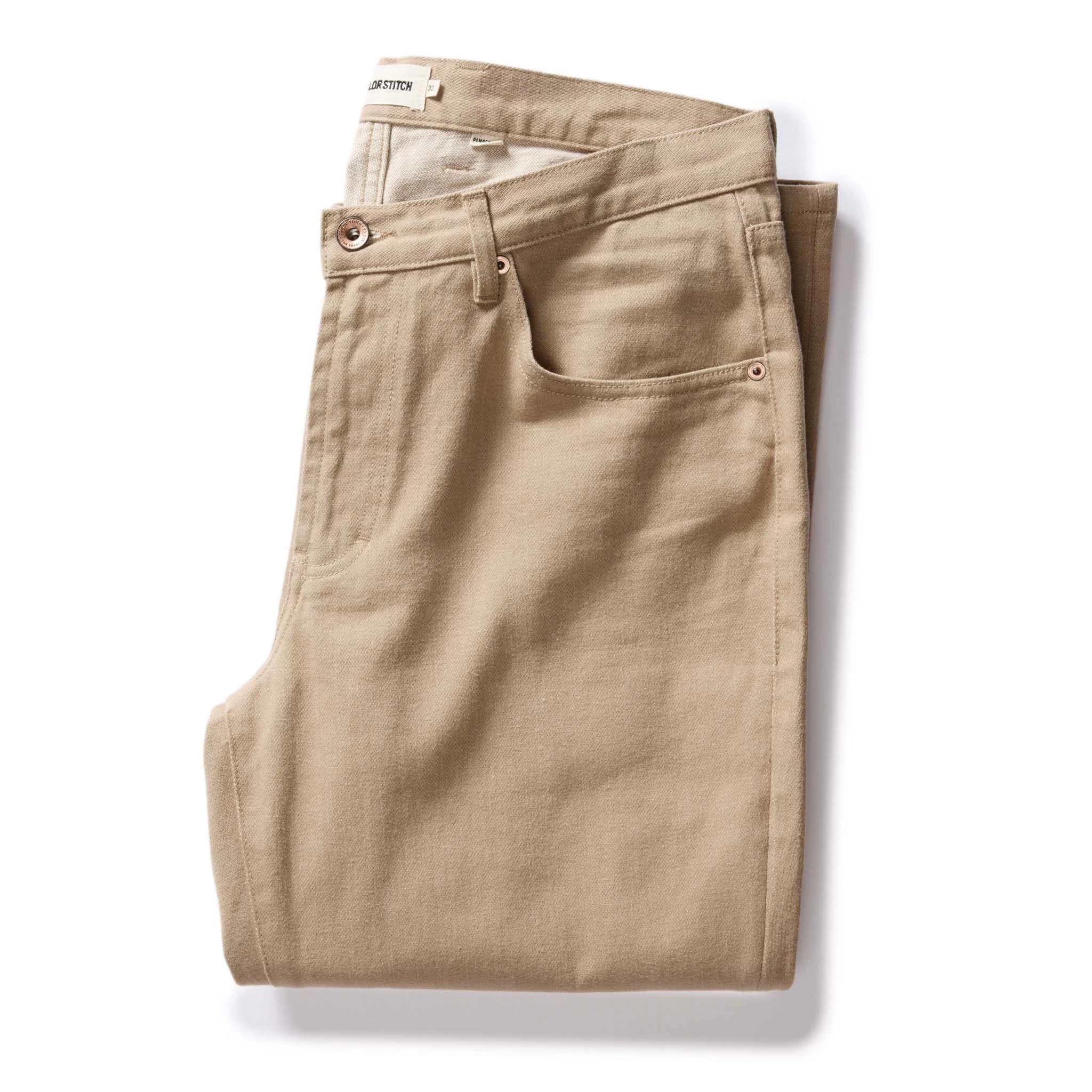 The Democratic All Day Pant In Light Khaki Broken Twill 3 The Democratic All Day Pant In Light Khaki Broken Twill