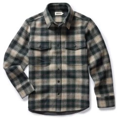 The Maritime Shirt Jacket In Dried Pine Plaid