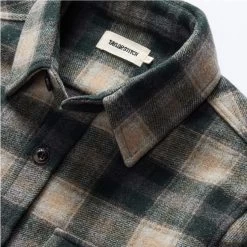 The Maritime Shirt Jacket In Dried Pine Plaid 18 The Maritime Shirt Jacket In Dried Pine Plaid -Fashion Clothes instock mens q423 maritime dried pine plaid 004