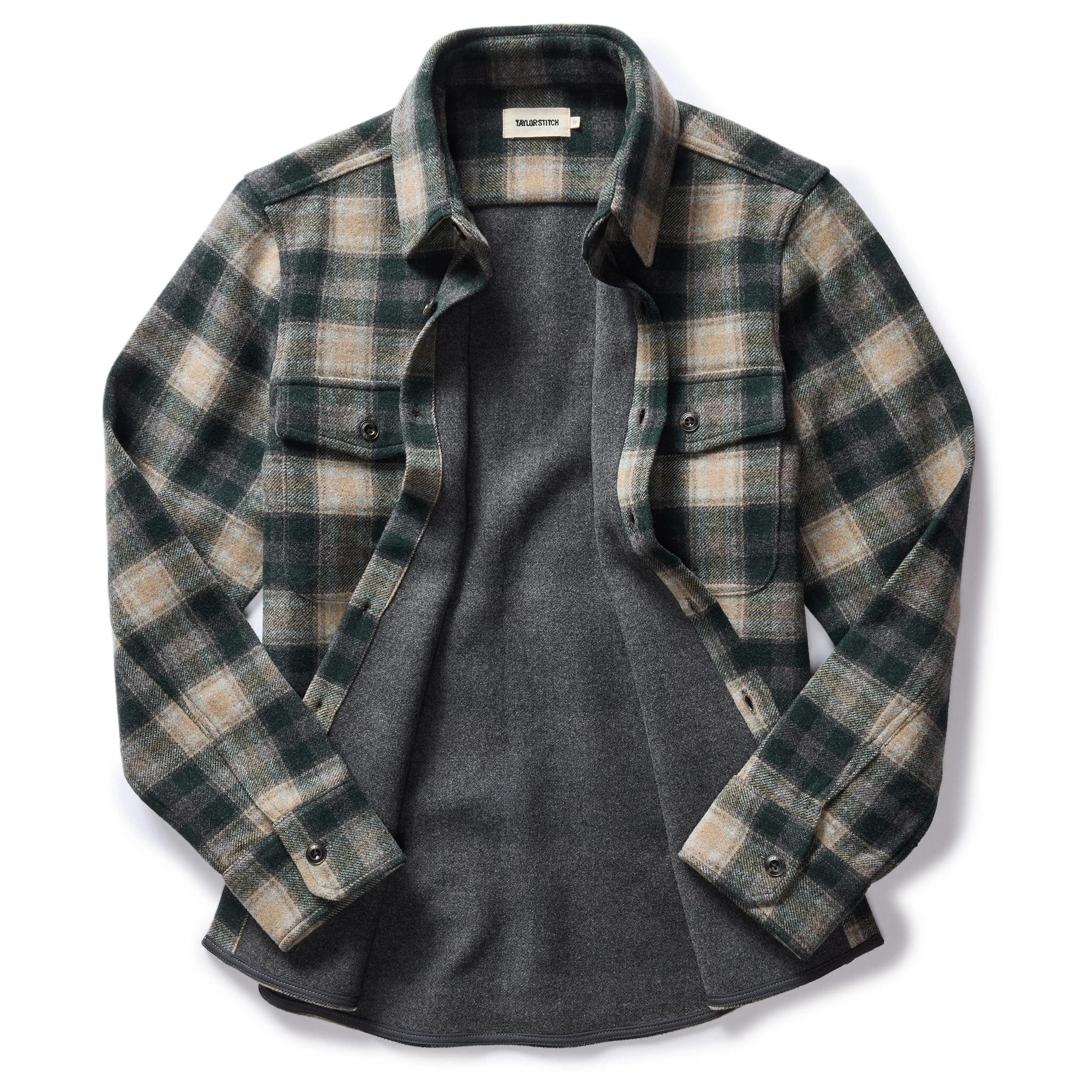 The Maritime Shirt Jacket In Dried Pine Plaid 8 The Maritime Shirt Jacket In Dried Pine Plaid - Image 6
