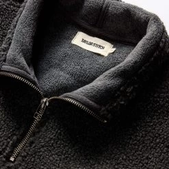 The Nomad Pullover In Charcoal Heather Sherpa -Fashion Clothes instock mens q423 nomad pullover charcoal 005