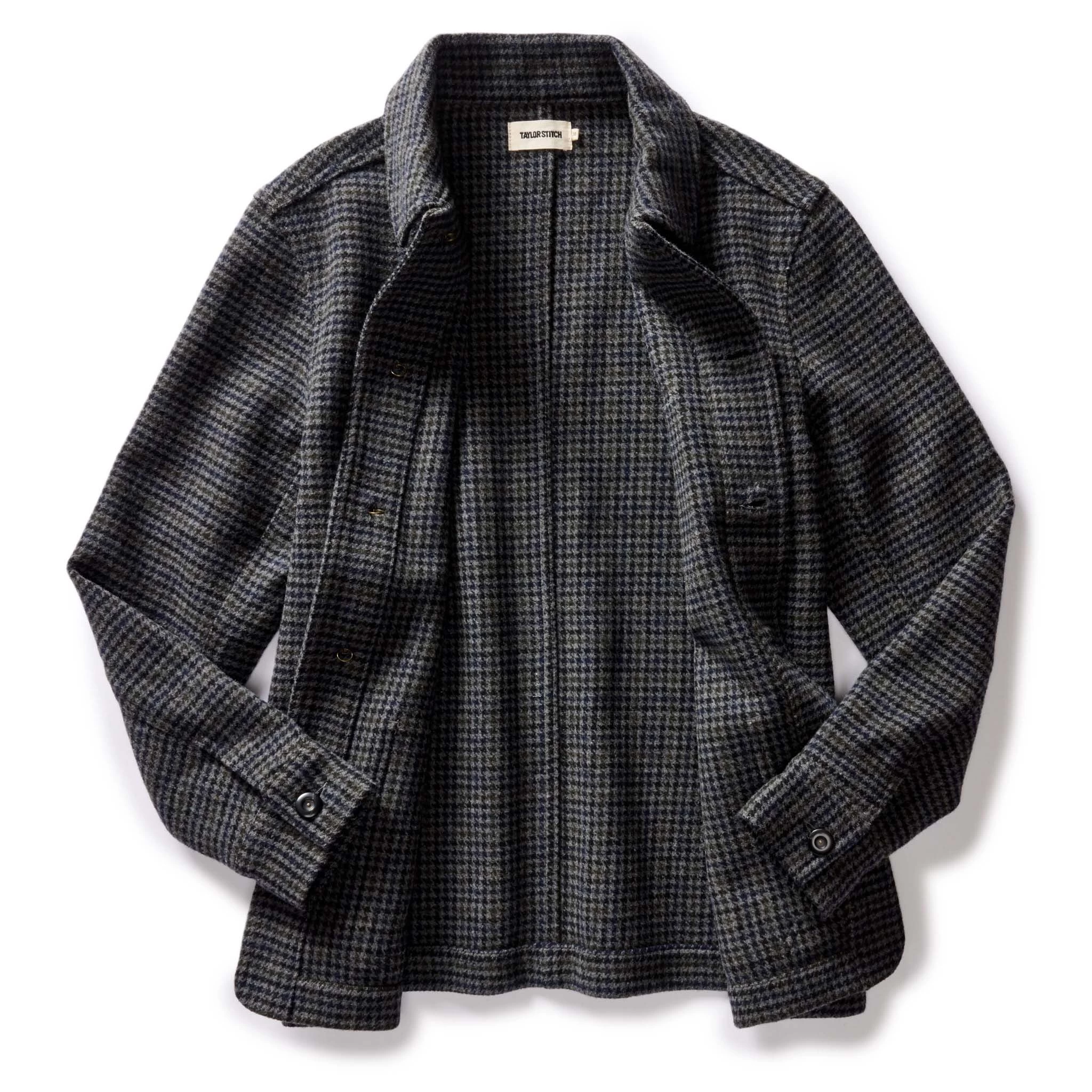 The Ojai Jacket In Ash Guncheck Wool 7 The Ojai Jacket In Ash Guncheck Wool - Image 5