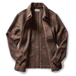 The Ojai Jacket In Heathered Camo Wool -Fashion Clothes instock mens q423 ojai camo wool 007