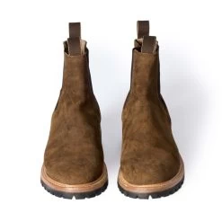 The Ranch Boot In Golden Brown Waxed Suede -Fashion Clothes instock mens q423 ranch boot golden brown waxed 009