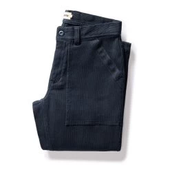 The Trail Pant In Dark Navy Bedford Cord
