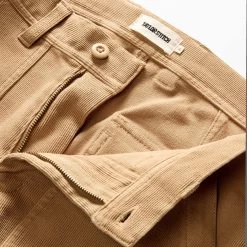 The Trail Pant In Light Khaki Bedford Cord -Fashion Clothes instock mens q423 trail pant light khaki 007
