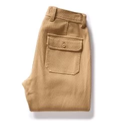 The Trail Pant In Light Khaki Bedford Cord -Fashion Clothes instock mens q423 trail pant light khaki 009