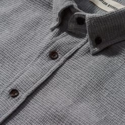 The Short Sleeve Jack In Ash Waffle -Fashion Clothes mens Q1 workshop jackss grey 028