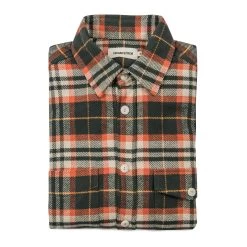 The Crater Shirt In Olive Plaid
