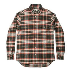 The Crater Shirt In Olive Plaid -Fashion Clothes mens crater shirt olive plaid 002