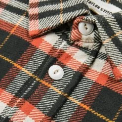 The Crater Shirt In Olive Plaid -Fashion Clothes mens crater shirt olive plaid 003