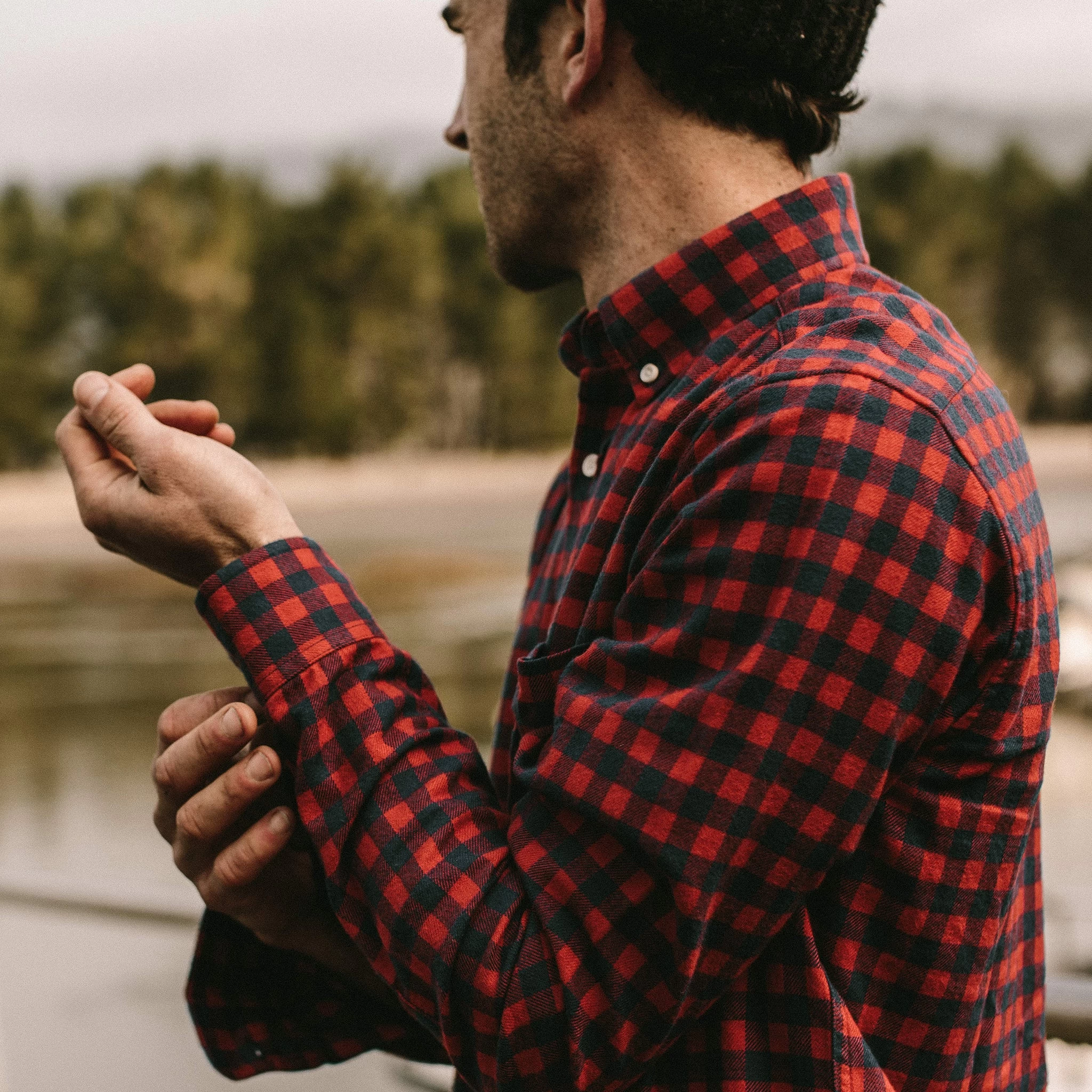 The Jack In Brushed Navy Buffalo Check 5 The Jack In Brushed Navy Buffalo Check - Image 3