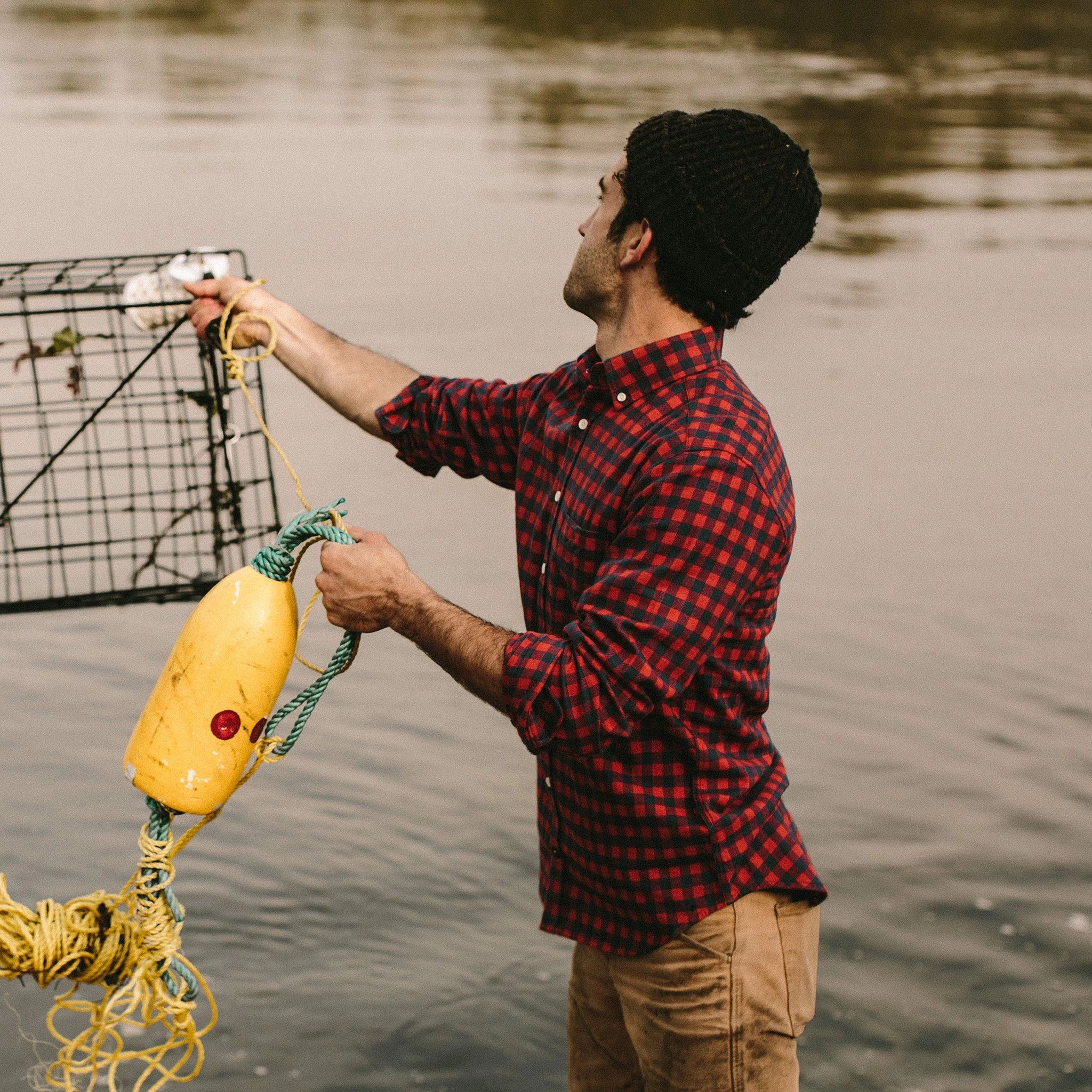 The Jack In Brushed Navy Buffalo Check 7 The Jack In Brushed Navy Buffalo Check - Image 5