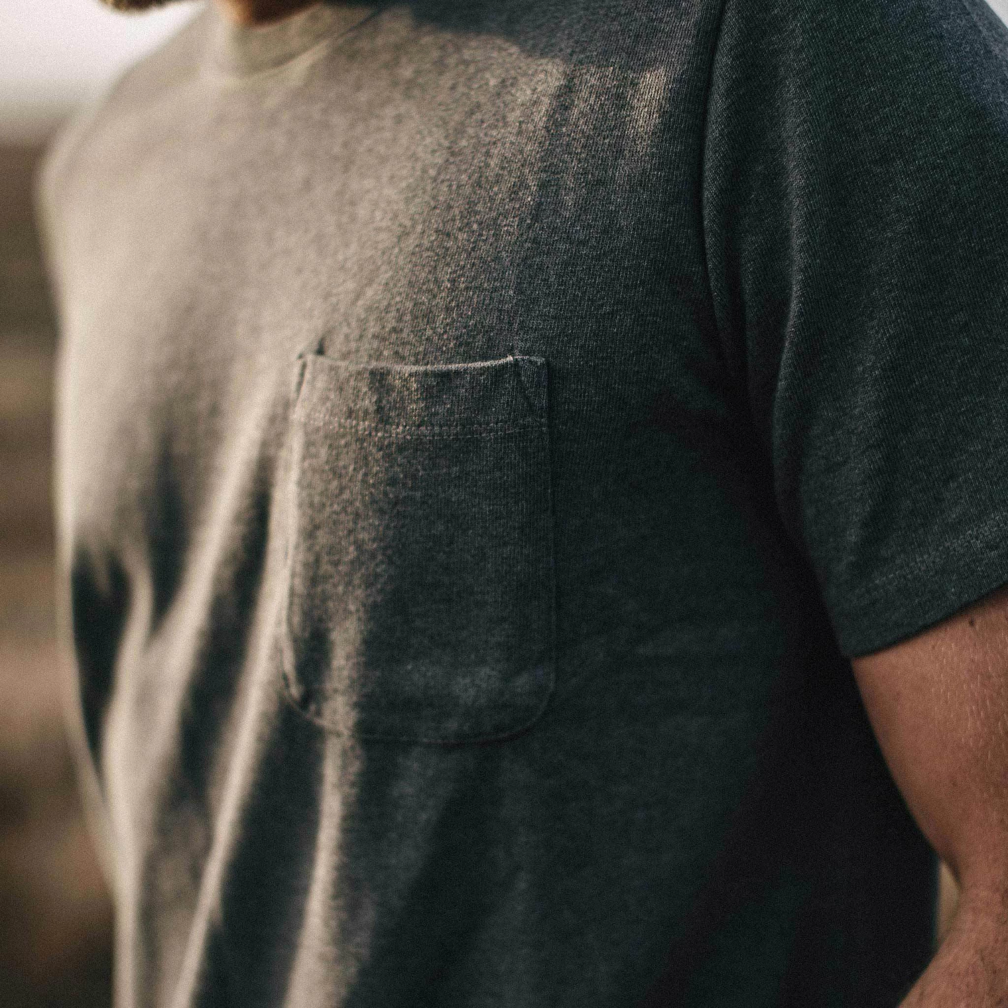 The Heavy Bag Tee In Heather Grey - Image 3