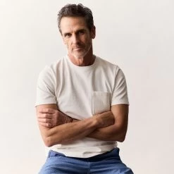 The Heavy Bag Tee In Natural -Fashion Clothes mens instock Q119 product heavy bag natural 001