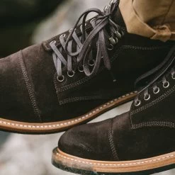 The Moto Boot In Weatherproof Chocolate Suede 24 The Moto Boot In Weatherproof Chocolate Suede -Fashion Clothes mens instock Q219 moto boot chocolate suede 010