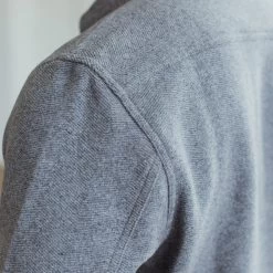 The Maritime Shirt Jacket In Heather Ash Wave -Fashion Clothes mens instock Q319 maritime jacket ash wave 02