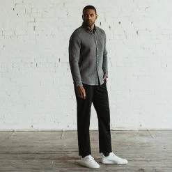 The Slim Chino In Organic Coal -Fashion Clothes mens instock Q319 product 02