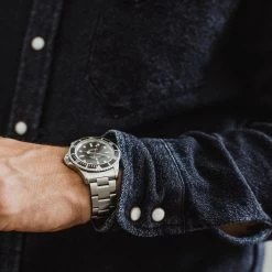 The Western Shirt In Indigo Crepe -Fashion Clothes mens instock Q319 western indigo crepe 04 Copy