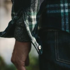 The Leeward Shirt In Navy Tartan -Fashion Clothes mens instock Q418 product leeward navy tartan 004